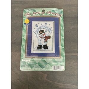 Janlynn Counted Cross Stitch The Spirit of Christmas Frosty Let It Snow 157-83